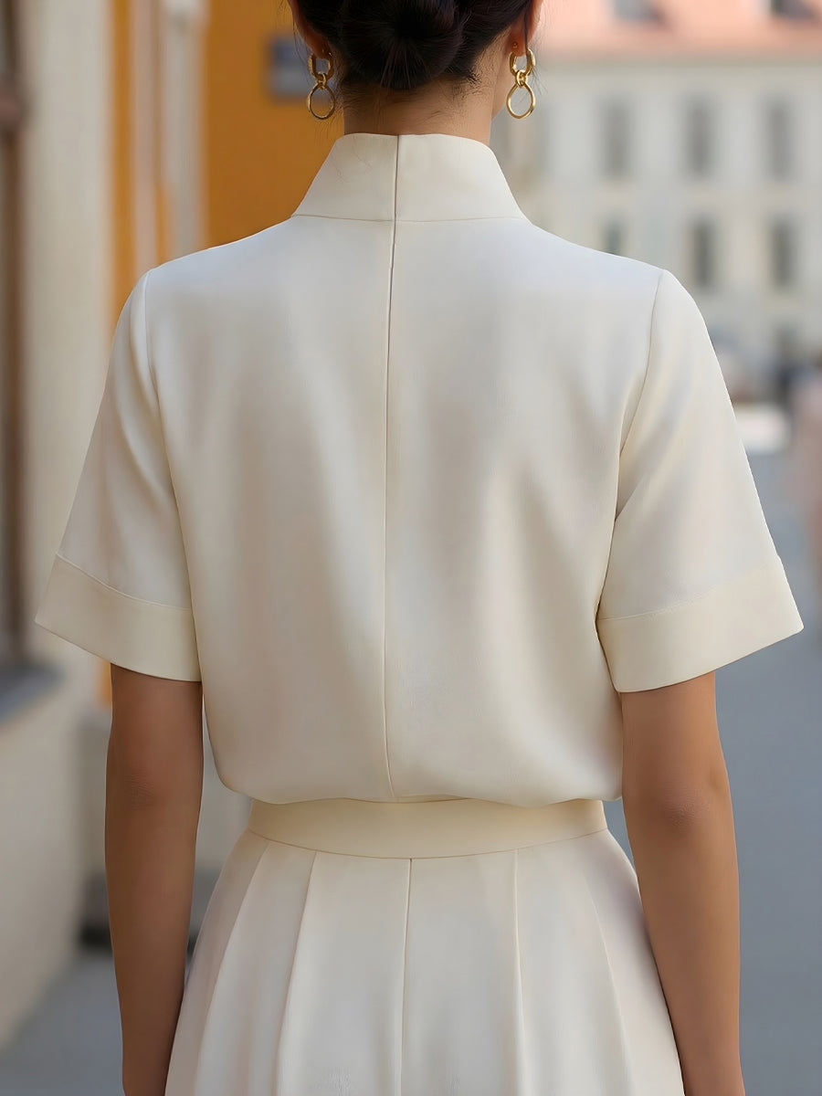 Margot | Stand Collar Blouse