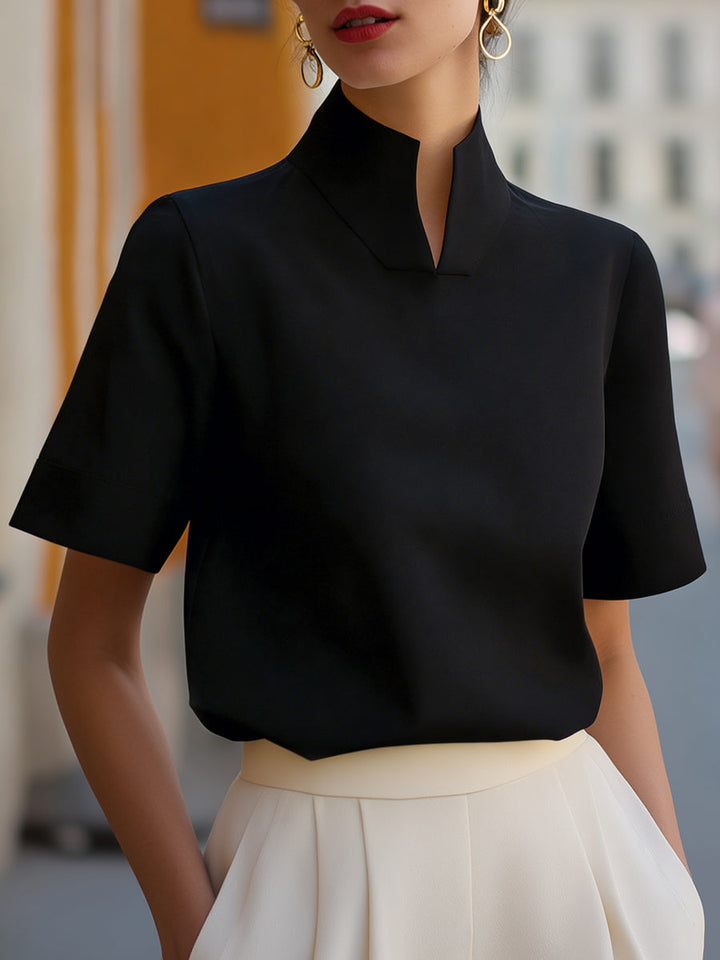 Margot | Stand Collar Blouse