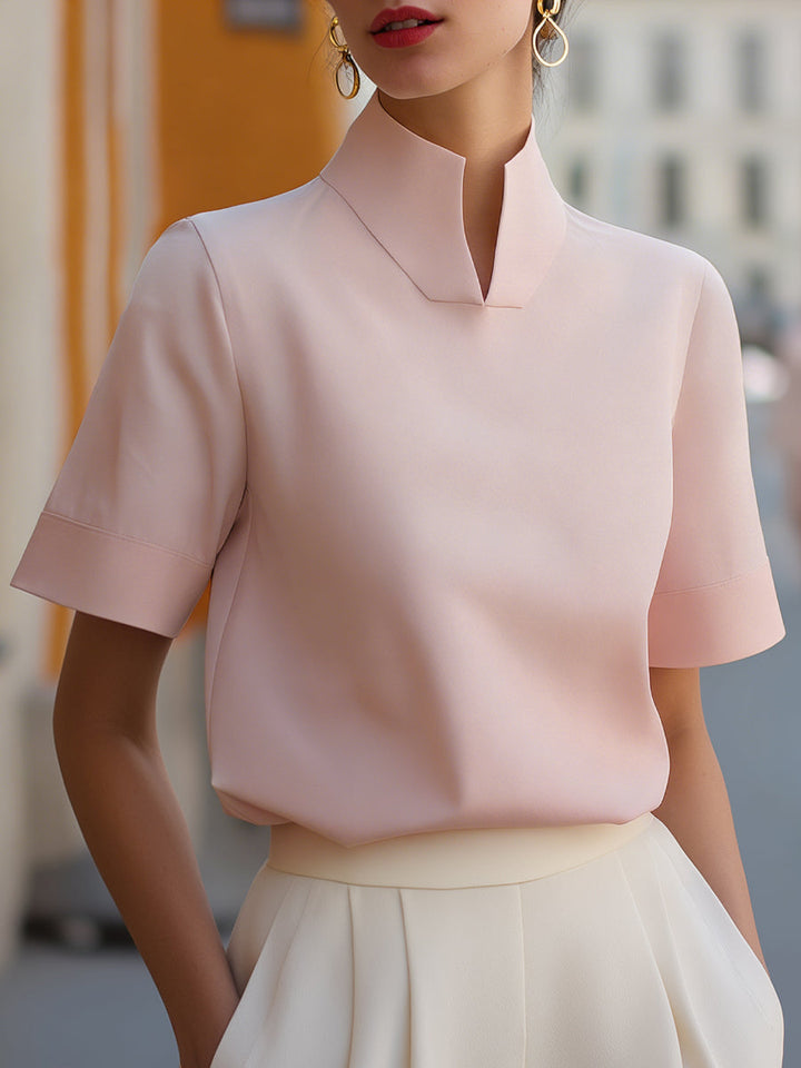 Margot | Stand Collar Blouse