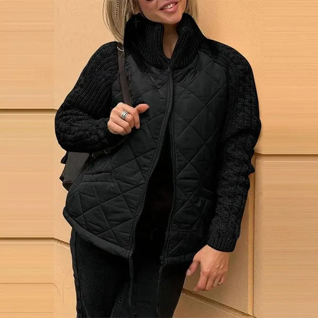 Sybil | Quilted Knit Sleeve Jacket