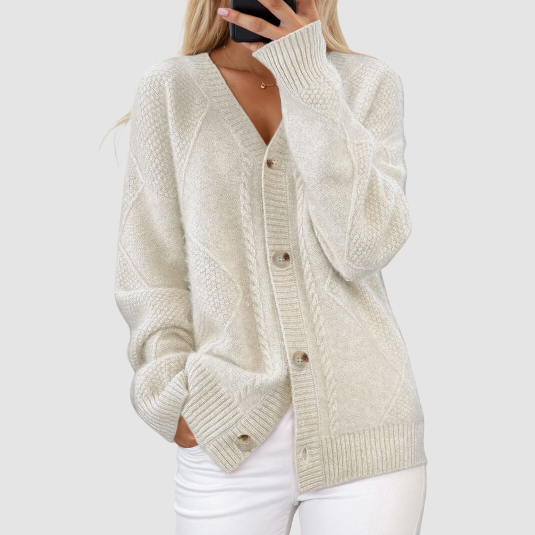 Meg | Premium Knitted V-Neck Cardigan