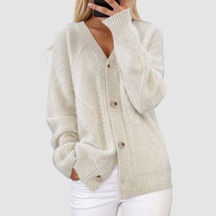 Meg | Premium Knitted V-Neck Cardigan