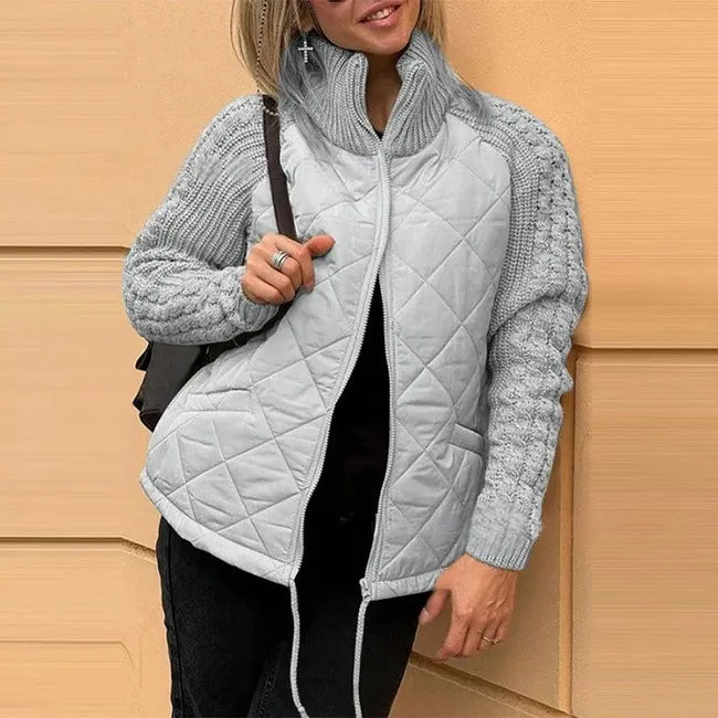 Sybil | Quilted Knit Sleeve Jacket