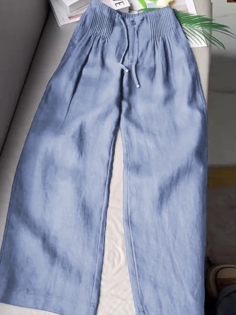 Isa | Wide Leg Pants Blue