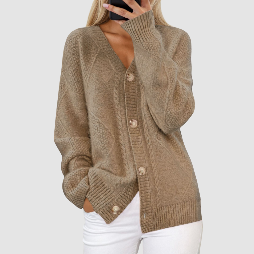 Meg | Premium Knitted V-Neck Cardigan