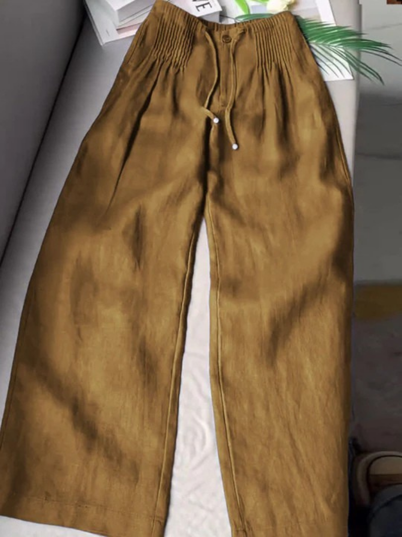 Isa | Wide Leg Pants Khaki