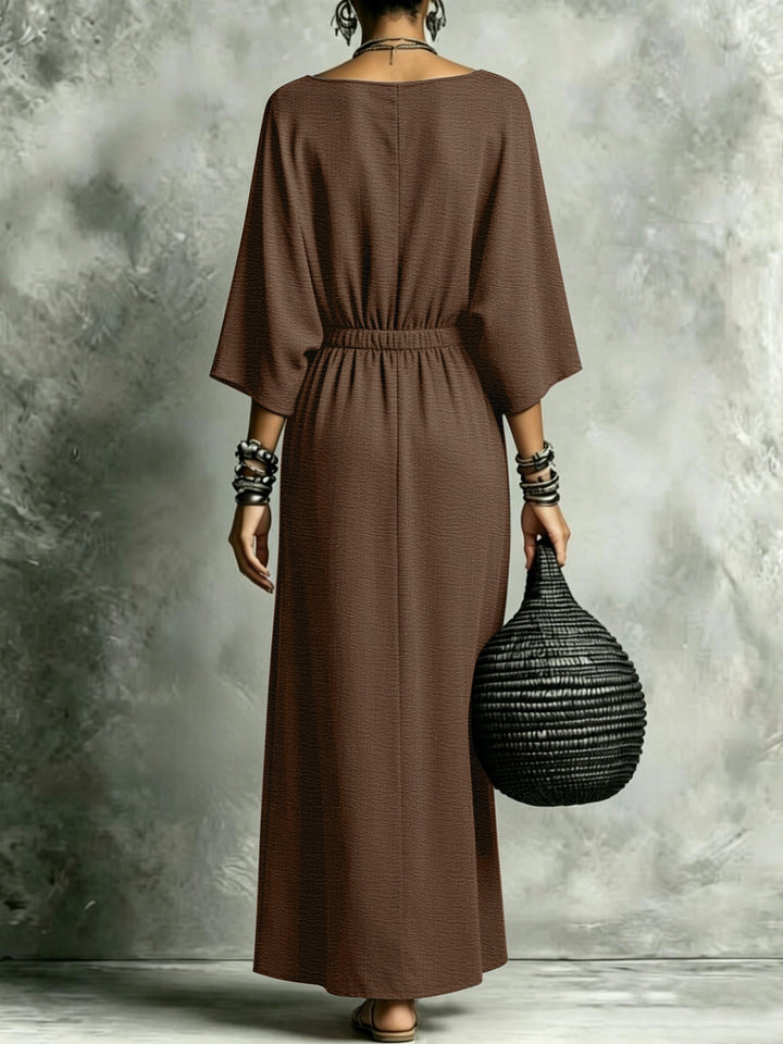 Matilda | Elastic Waist Maxi Dress with Pockets