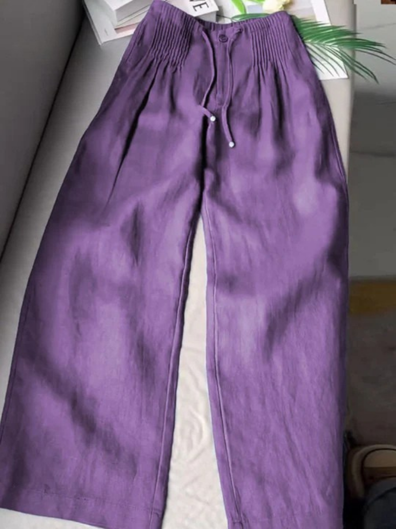 Isa | Wide Leg Pants Purple
