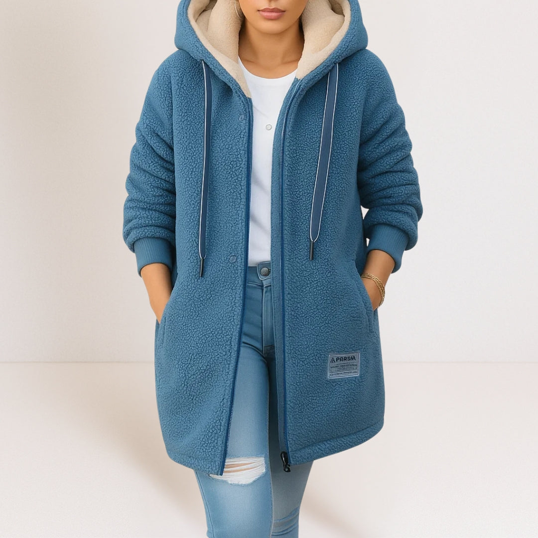 Phoebe | Cozy Fleece Hooded Jacket
