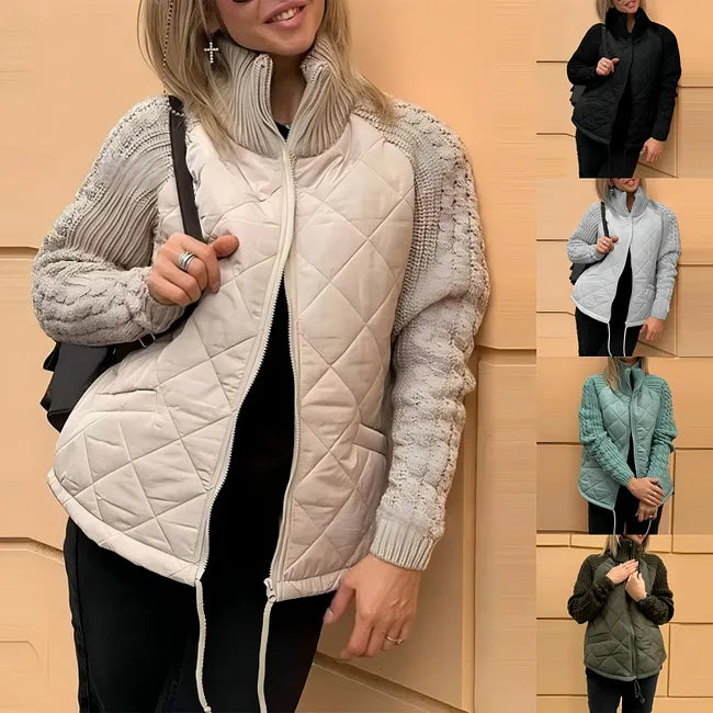 Sybil | Quilted Knit Sleeve Jacket