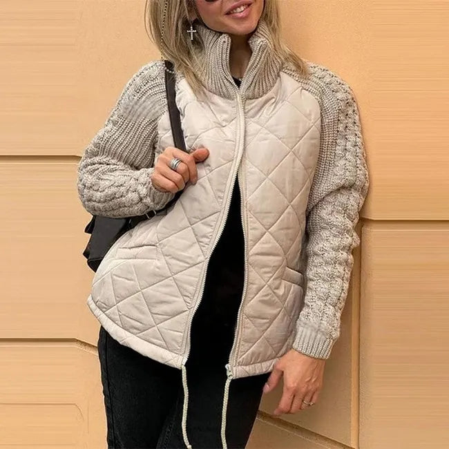 Sybil | Quilted Knit Sleeve Jacket