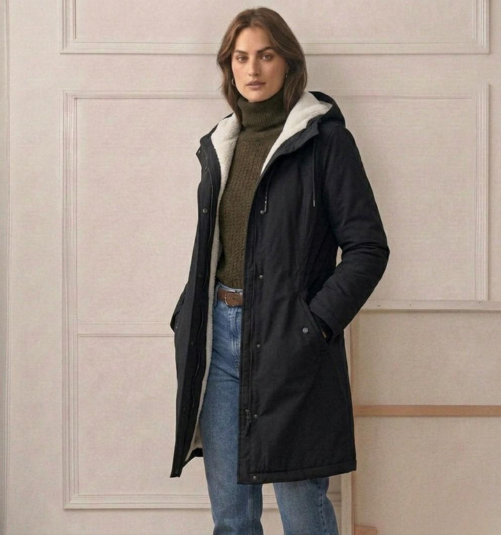 Marjorie | Cozy Hooded Weatherproof Coat