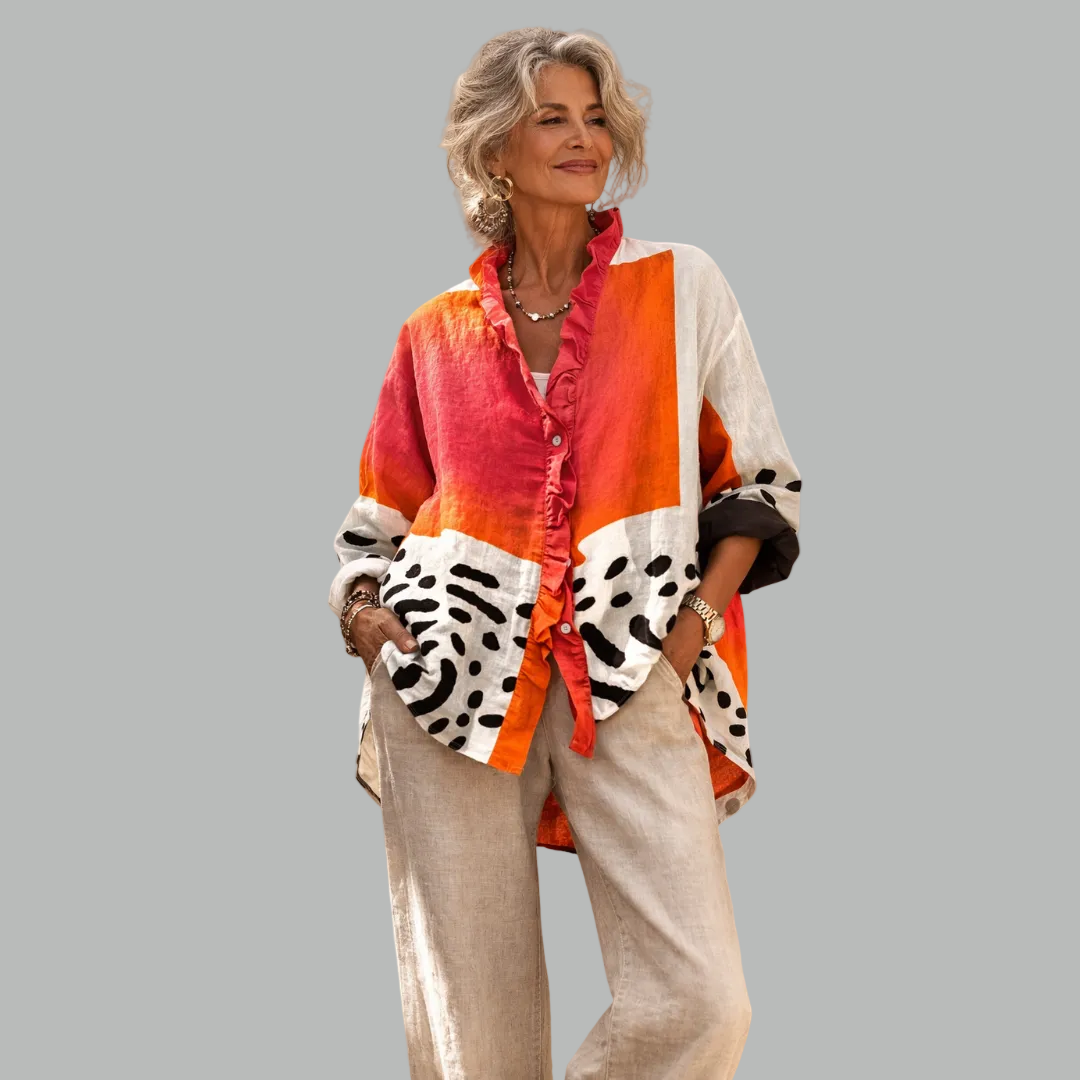 Viola | Relaxed Print Blouse