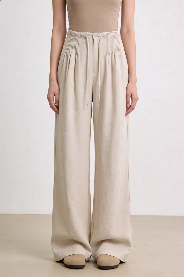 Isa | Wide Leg Pants Apricot