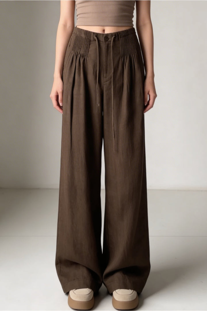 Isa | Wide Leg Pants Coffee
