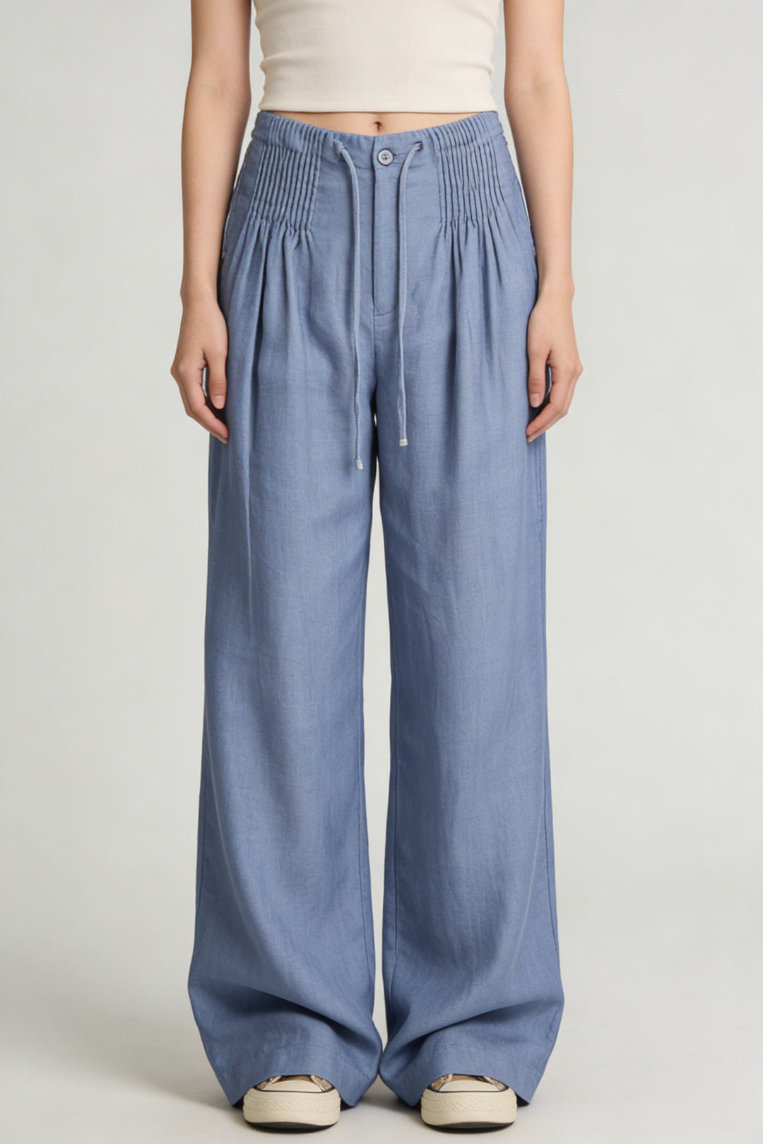 Isa | Wide Leg Pants Blue