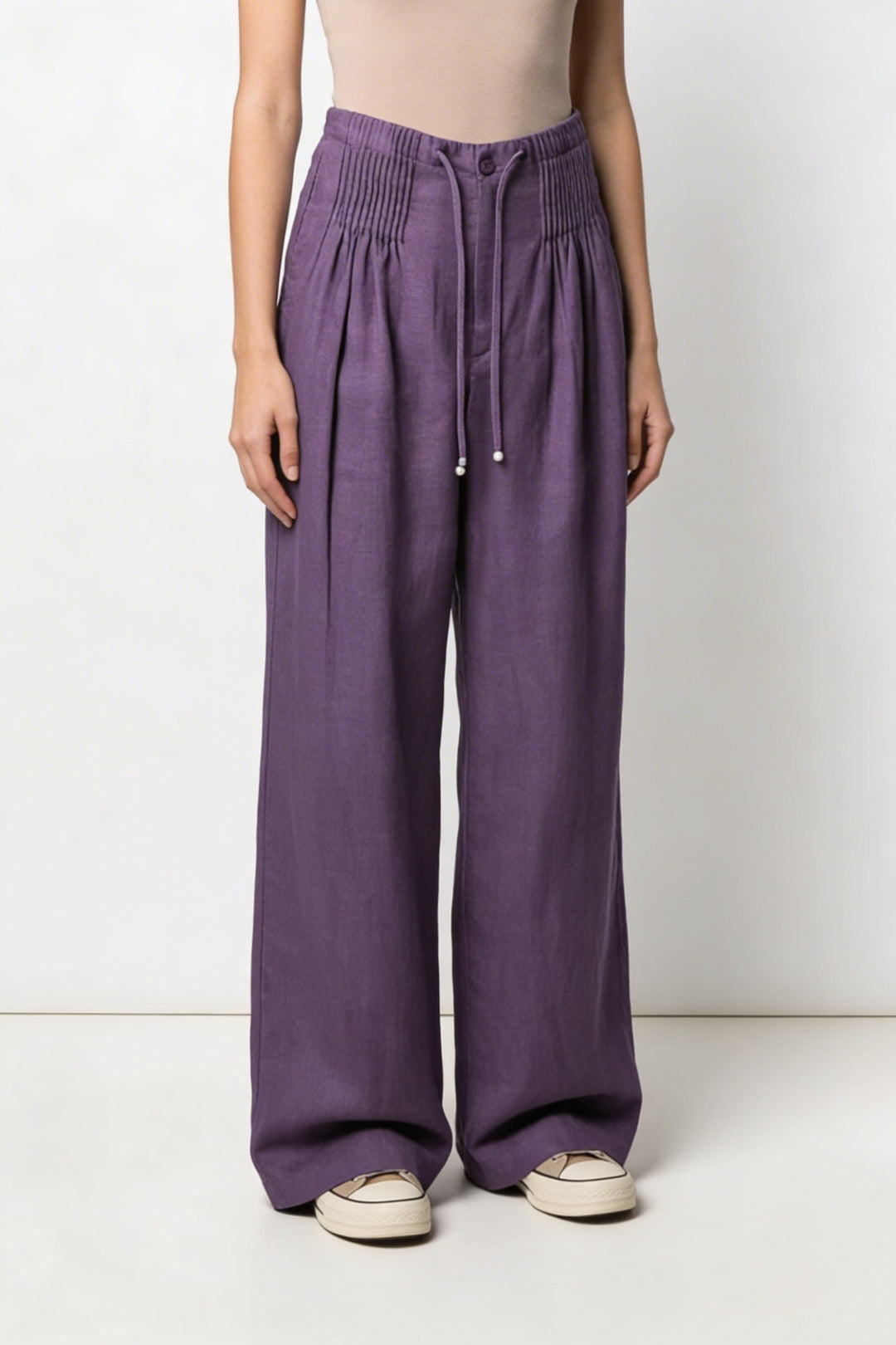 Isa | Wide Leg Pants Purple