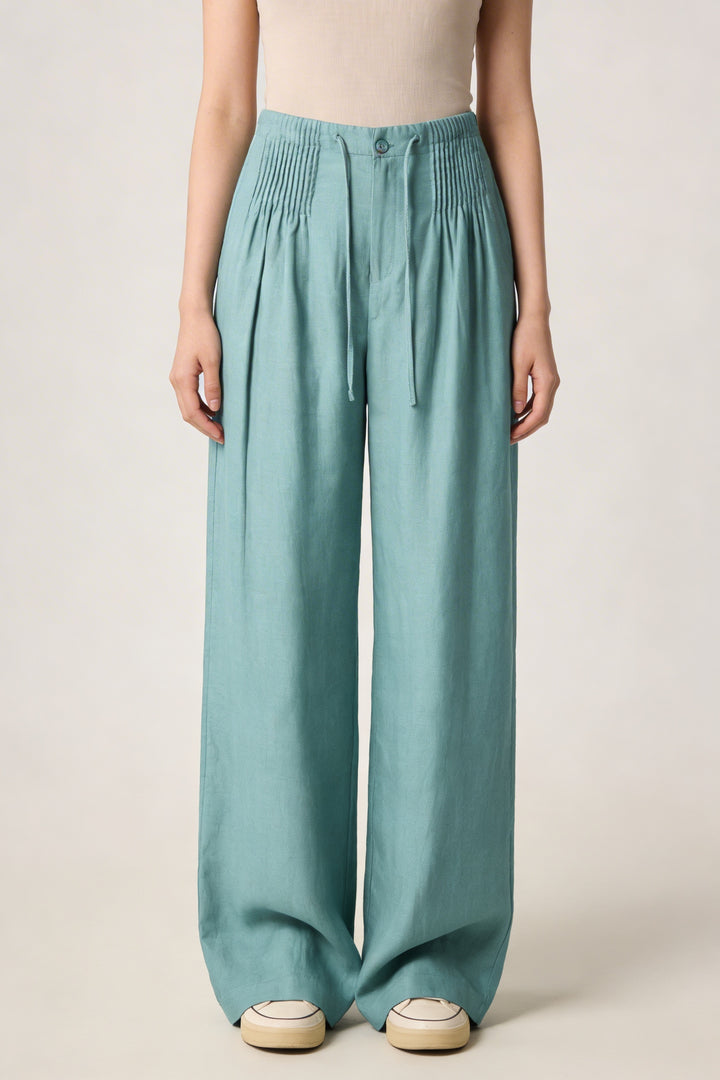 Isa | Wide Leg Pants Turquoise