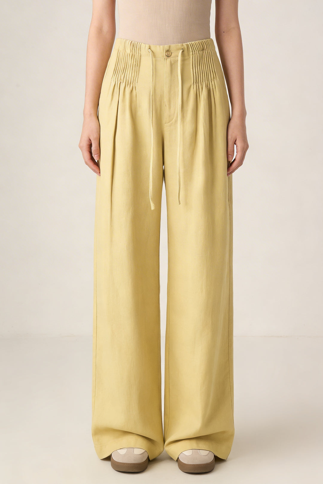 Isa | Wide Leg Pants Yellow