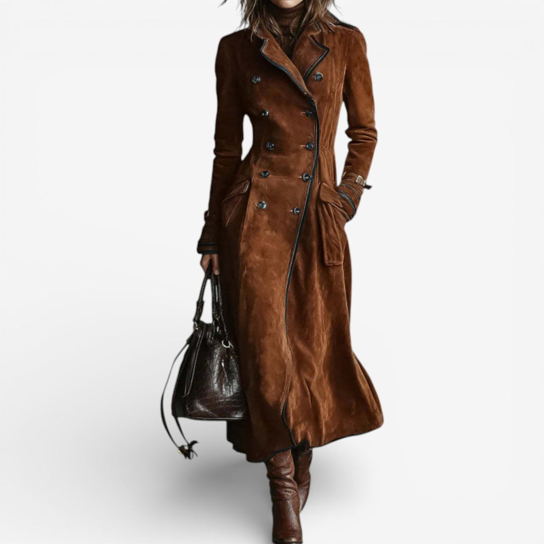 Israela | Elegant Suede Coat