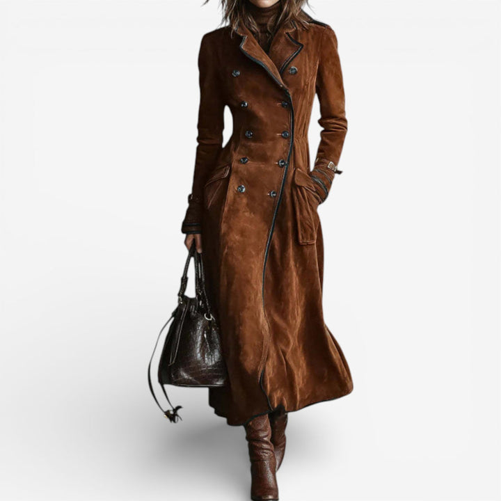 Israela | Elegant Suede Coat