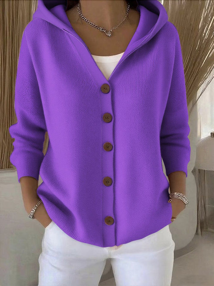 Zoe | Soft Hooded Knit Cardigan