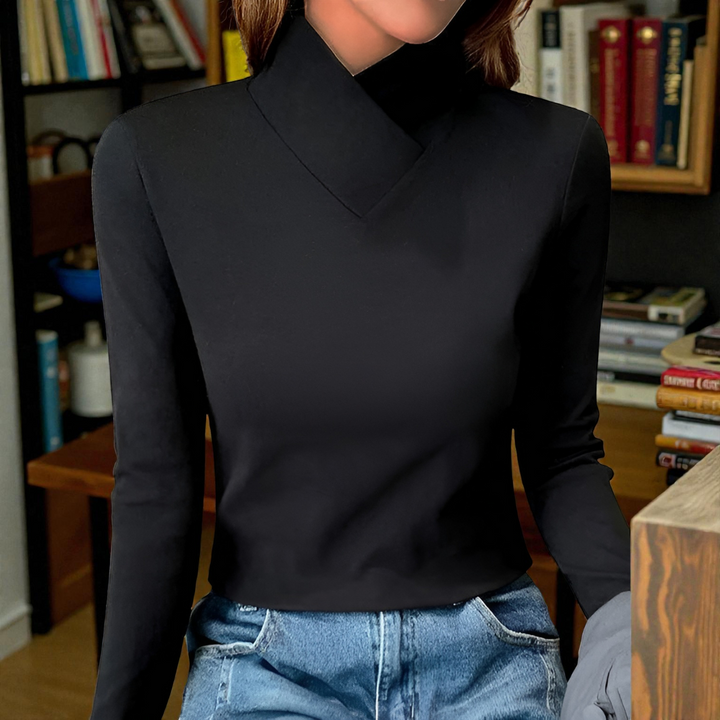 Sherie | Elegant High-Neck Sweater