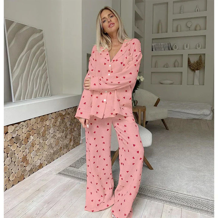 Maura | Heart Pajama Set
