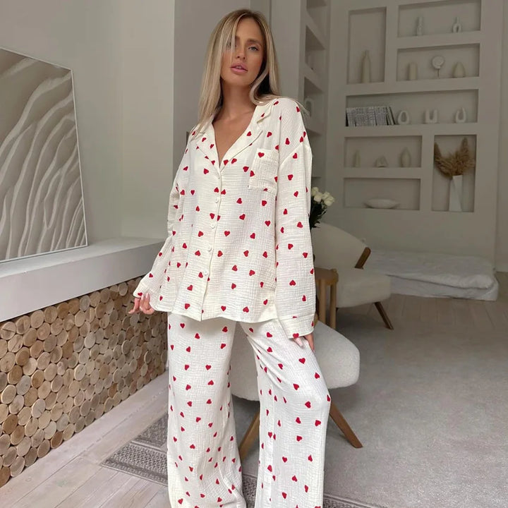 Maura | Heart Pajama Set