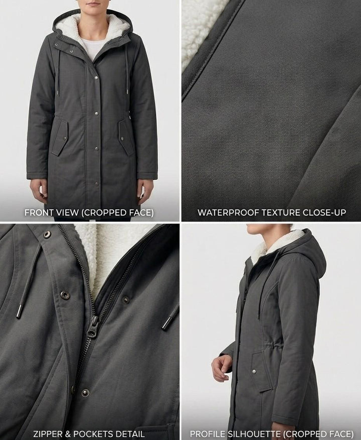 Marjorie | Cozy Hooded Weatherproof Coat