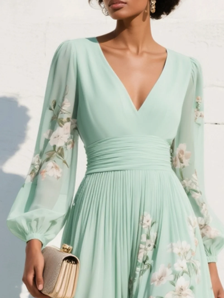 Olivia | Floral Midi Dress