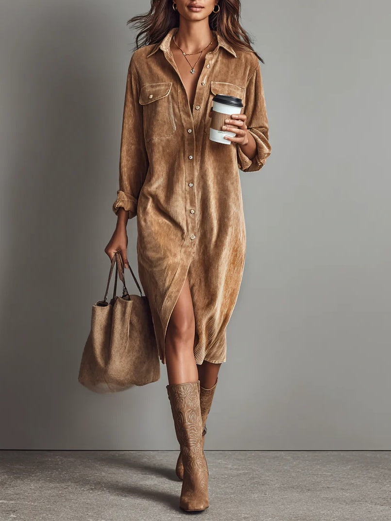 Zabrina | Shirt Dress with Front Pockets