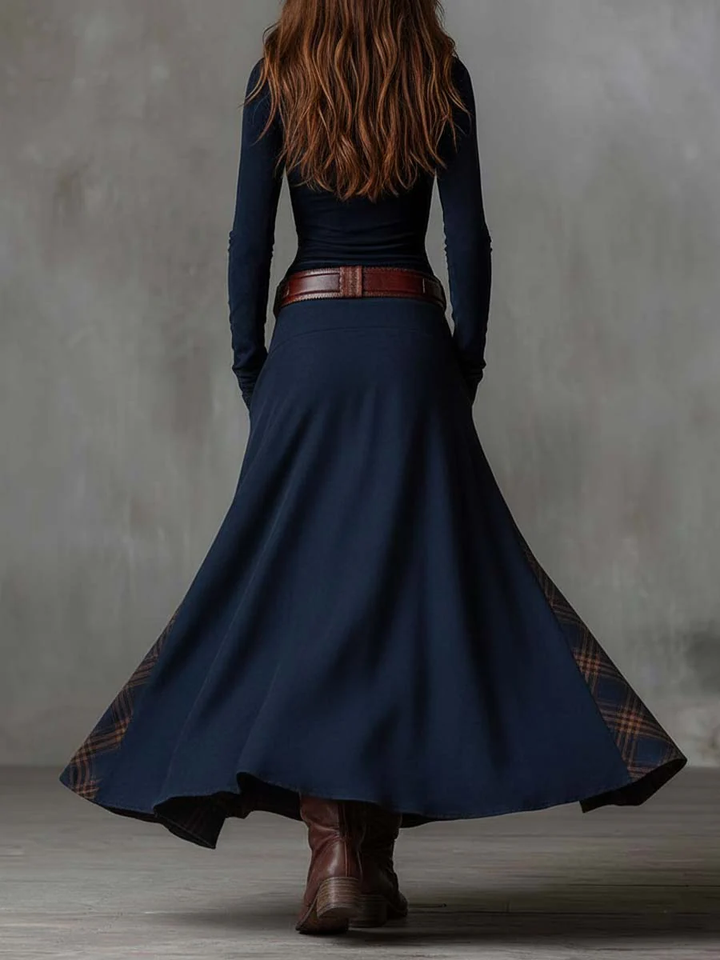 Zoë | Vintage Plaid Maxi Dress