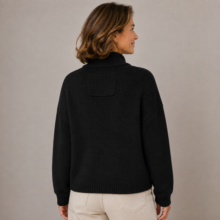 Augusta | Stand Collar Button Cardigan