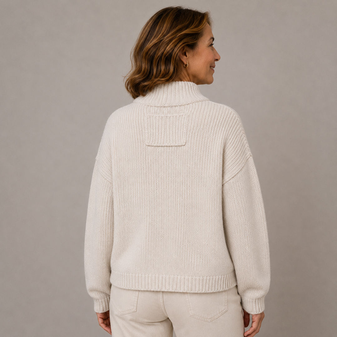 Augusta | Stand Collar Button Cardigan