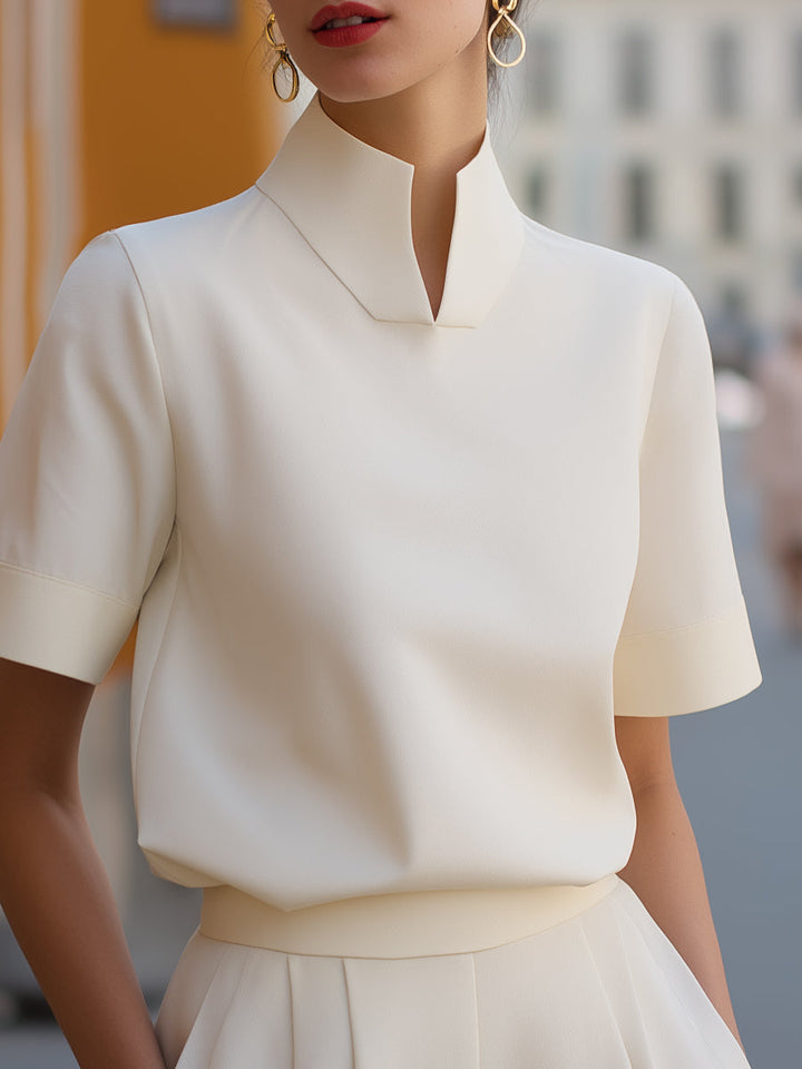 Margot | Stand Collar Blouse