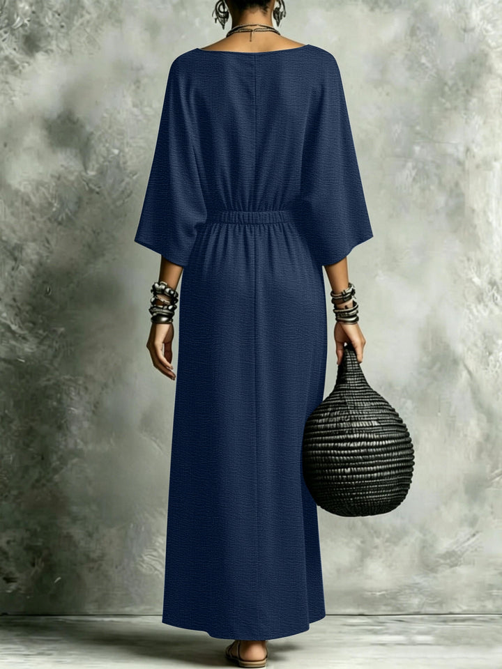 Matilda | Elastic Waist Maxi Dress with Pockets