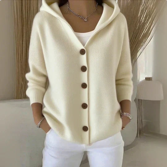 Zoe | Soft Hooded Knit Cardigan