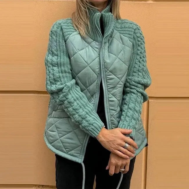 Sybil | Quilted Knit Sleeve Jacket