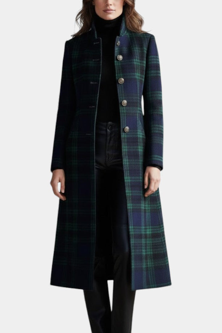 Glendine | Elegant Plaid Coat
