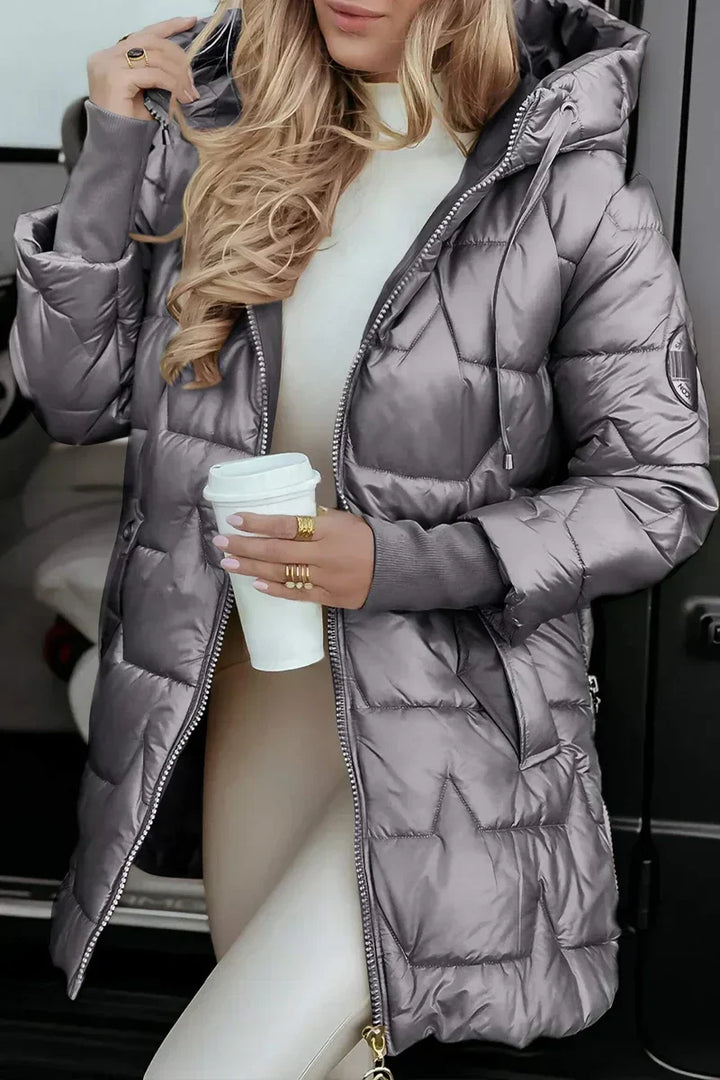 Mila | Quilted Hooded Puffer Jacket