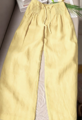 Isa | Wide Leg Pants Yellow