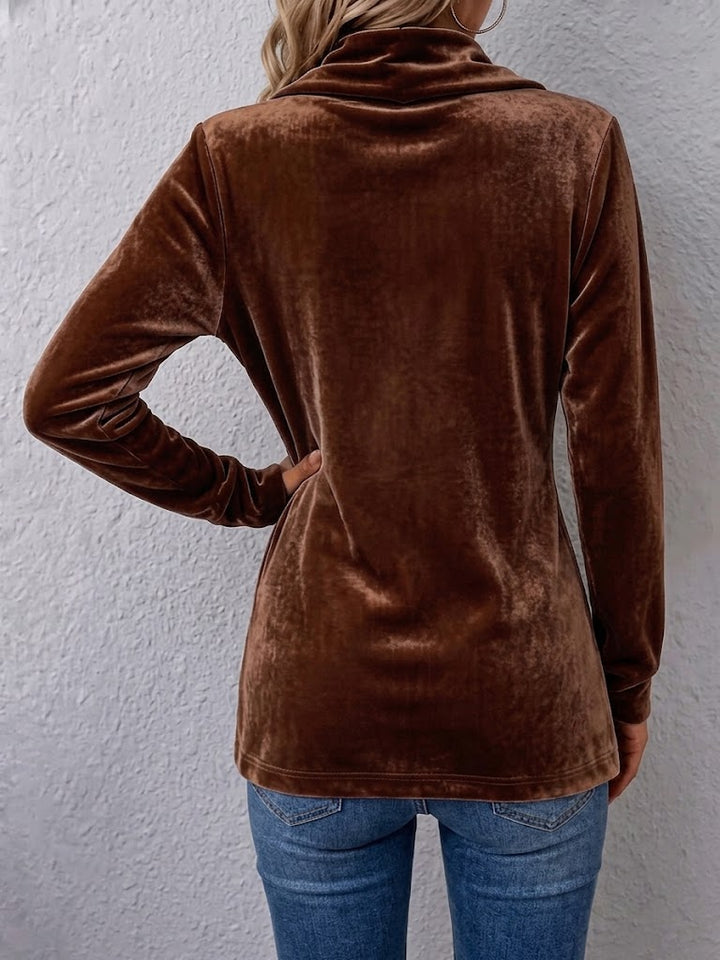 Harlow | Velvet Open-Front Jacket